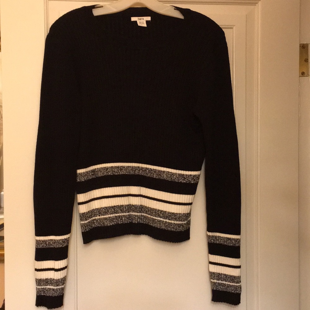 Bar III Striped Pullover